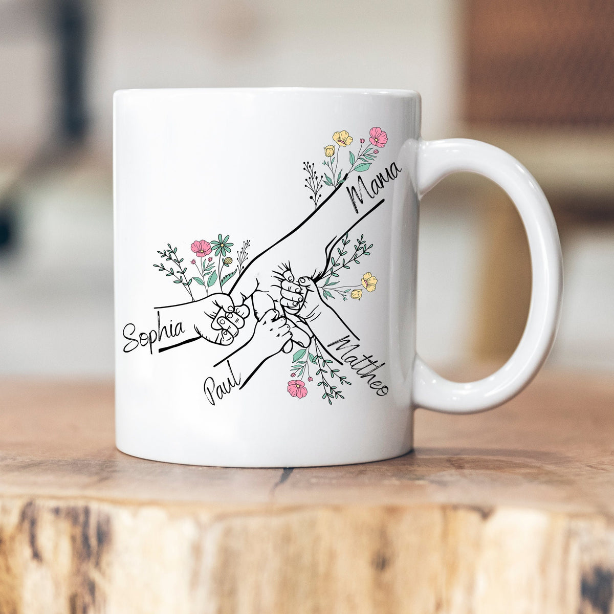 Mom Grandma Children - Mother's Day - personalized mug - Mother's Day gift - grandchildren - gift idea - ceramic mug