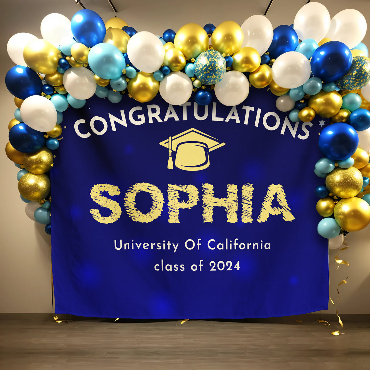 Custom Graduation Party Decor 2025, Party Backdrop Large Banner for Class, Graduation Tapestry Backdrop, Class of 2025 Photo Booth Backdrop