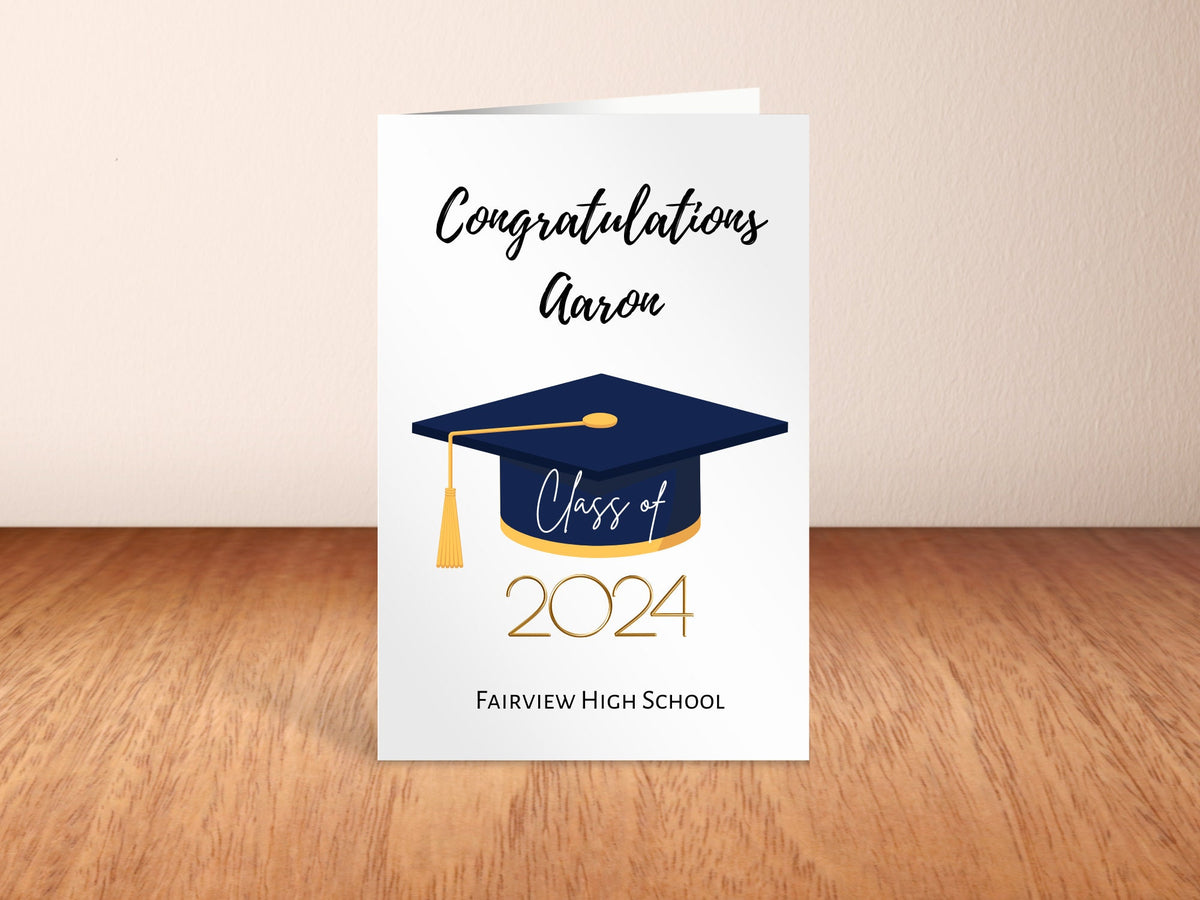 Personalized Graduation Card 2025, Customizable Graduation Card, Congratulations Graduate Card, Graduation Gift