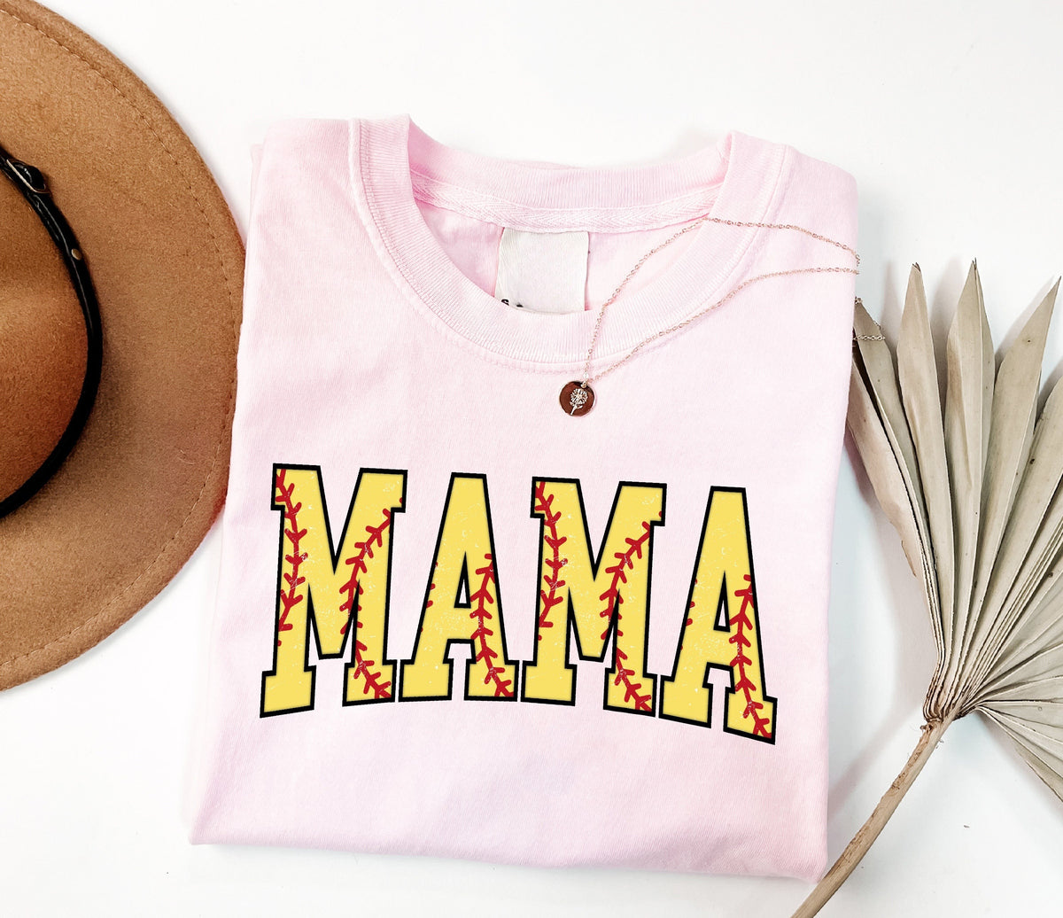 Cute Softball Mama Shirt, Mothers Day Gift For Softball Mom, Gift For Softball Lover Mom Shirt, Mothers Day Shirt, Softball Season Mom Shirt