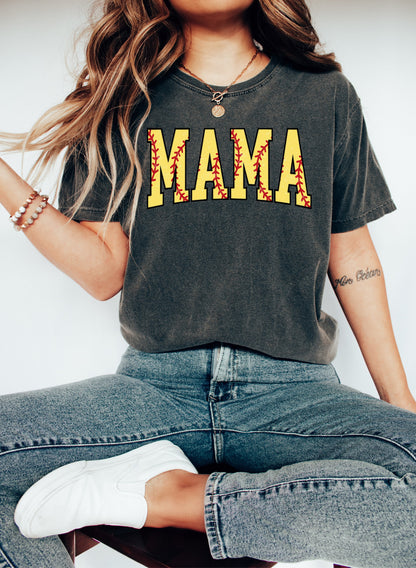 Cute Softball Mama Shirt, Mothers Day Gift For Softball Mom, Gift For Softball Lover Mom Shirt, Mothers Day Shirt, Softball Season Mom Shirt