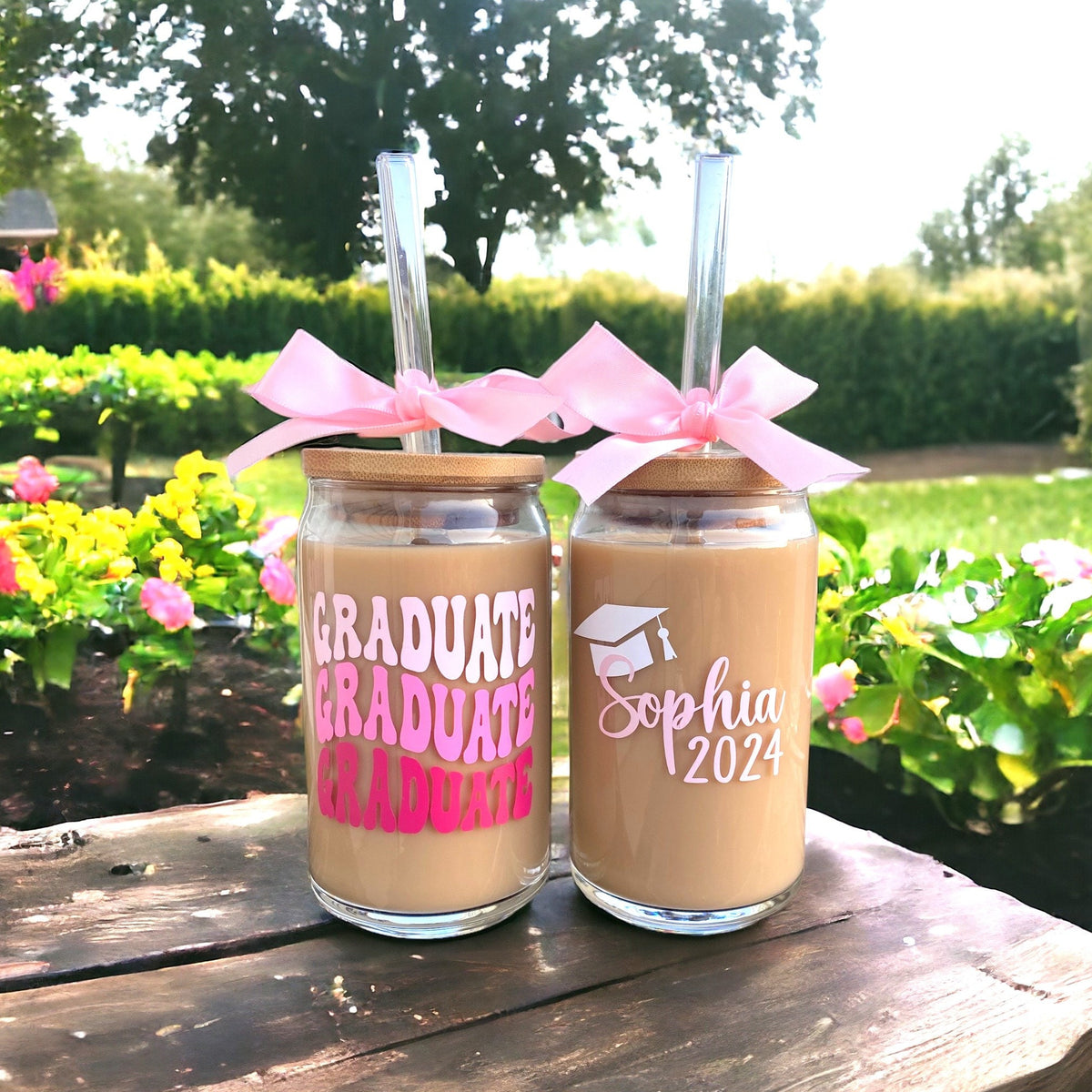 Graduation Gifts for Her, Graduation Tumbler, Graduation Iced Coffee Glass, College Grad Gift, Personalized Graduation, 2025 Grad