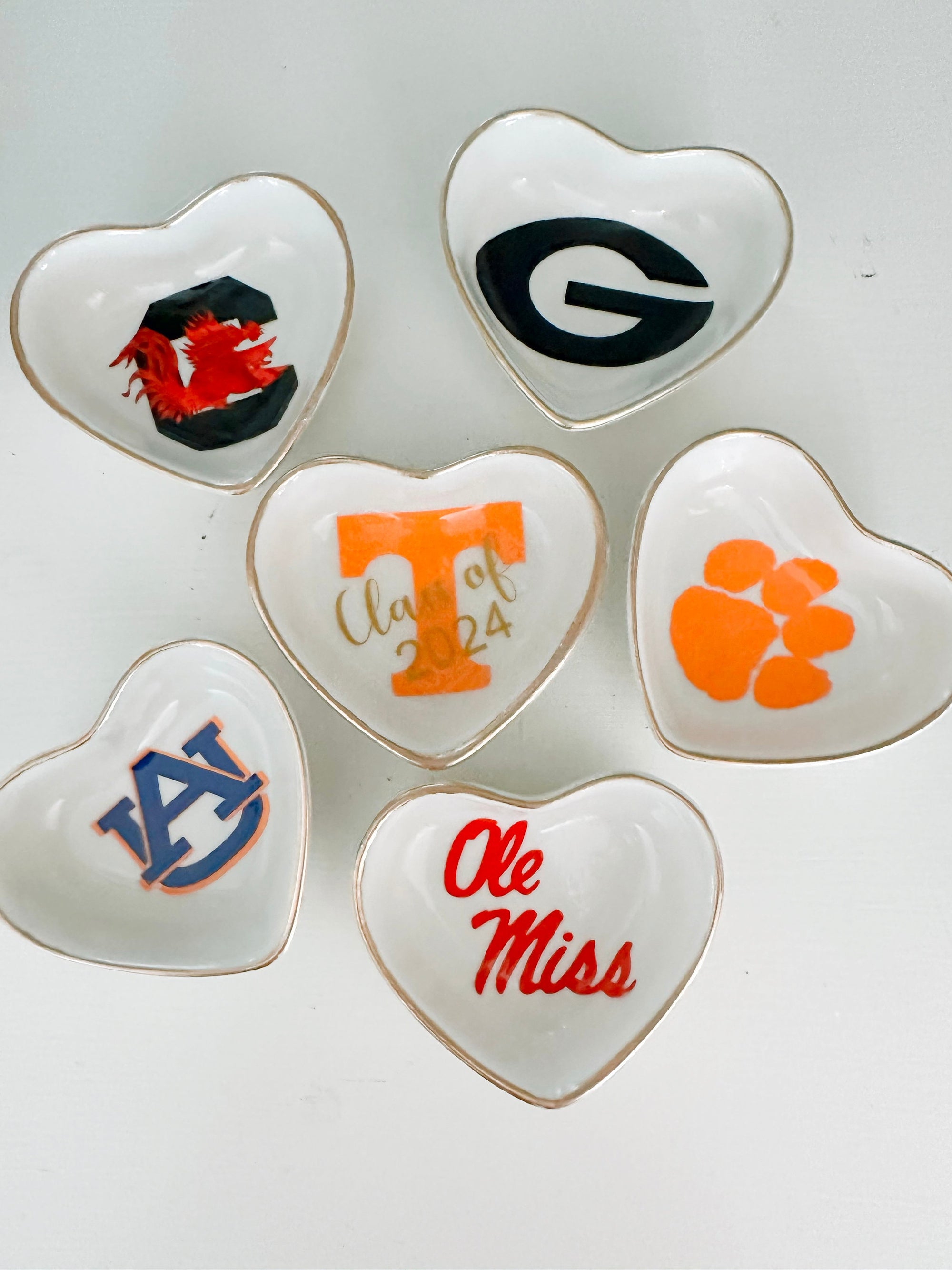 University custom trinket ring dish dorm decor graduation University jewelry personalized handmade college merch personalized graduate gift