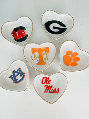 University custom trinket ring dish dorm decor graduation University jewelry personalized handmade college merch personalized graduate gift