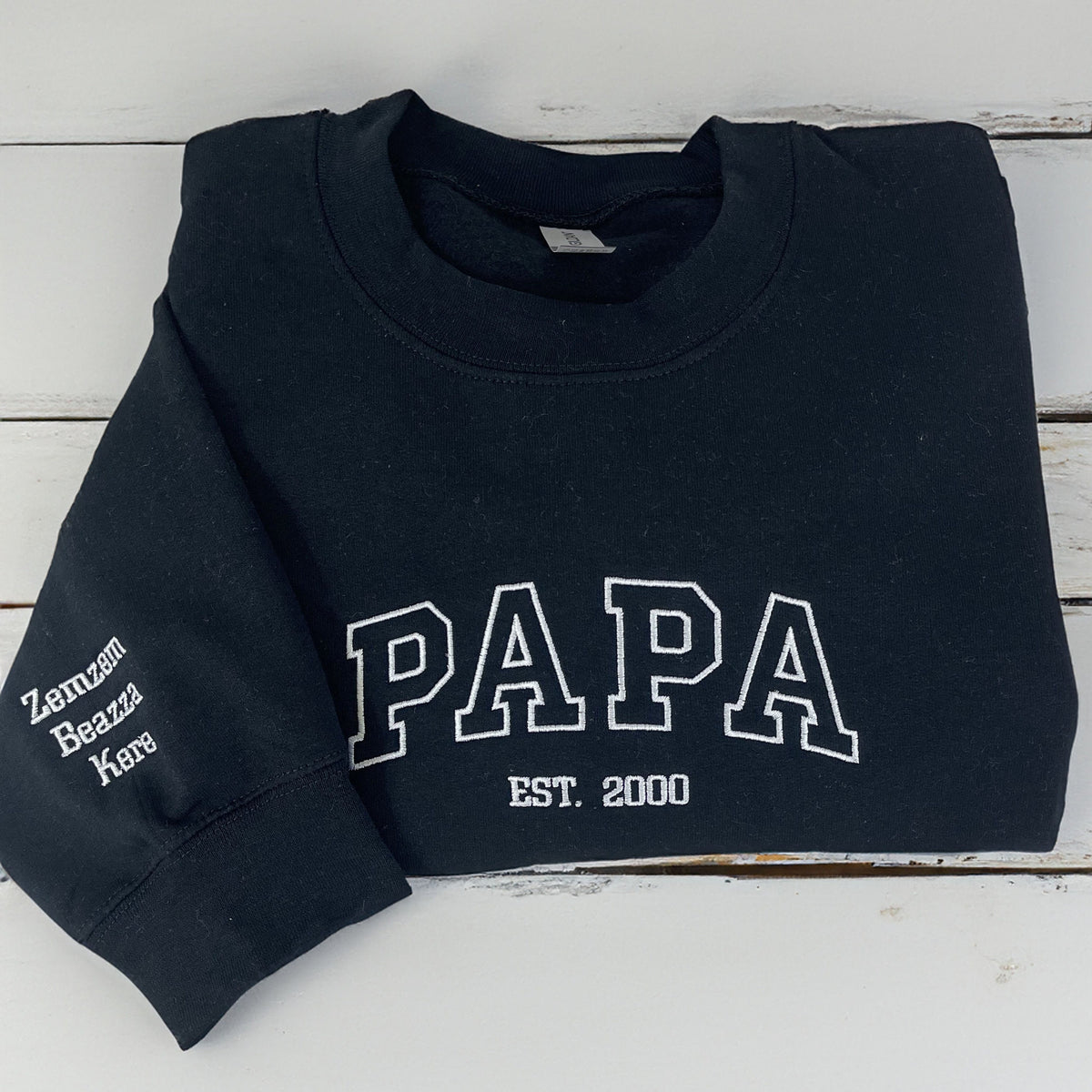 Grandpa Hoodie Personalized, Embroidered Grandpa Sweatshirt, Dad Est Sweatshirt With Kids Names, Unique Gifts for Dad, Father's Day Gift