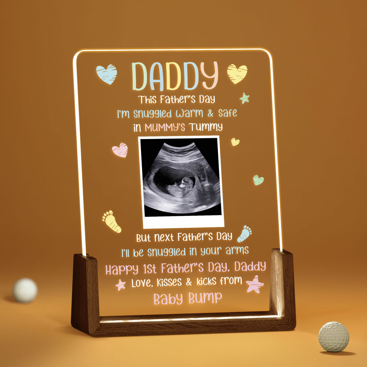 Custom Night Light Expectant Father's Day Gift, Soon to Be Dad Plaque Gift for Papa Daddy, Gift for First-Time Father, Best Dad Ever