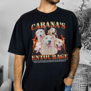 Custom 90s Bootleg Shirt Comfort Colors - Custom Pet Face Shirt