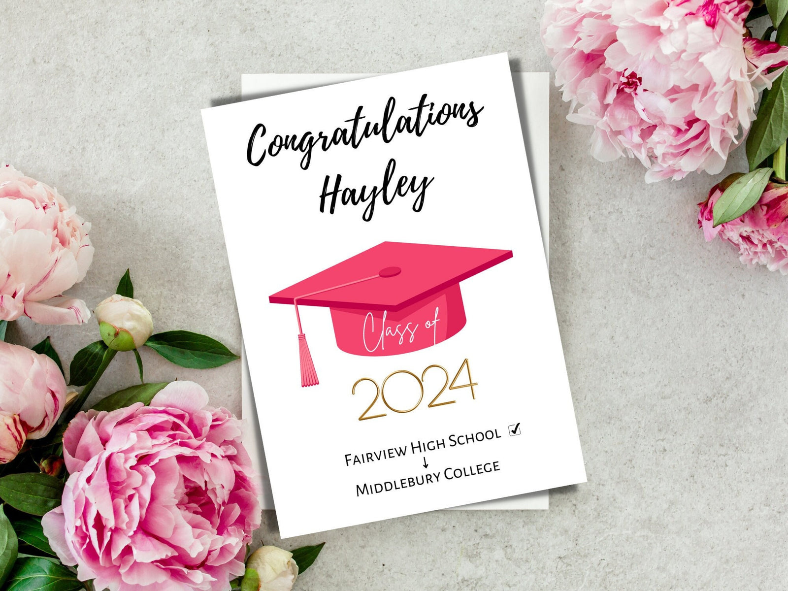 Personalized Graduation Card 2025, Customizable Graduation Card, Congratulations Graduate Card, Graduation Gift