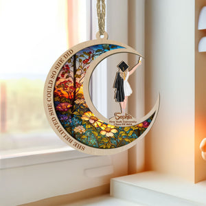 Personalized Graduation Window Hanging, Graduation Suncatcher Gift, Senior 2025 Gift, Class of 2025 Decoration, Graduation Daughter Gift