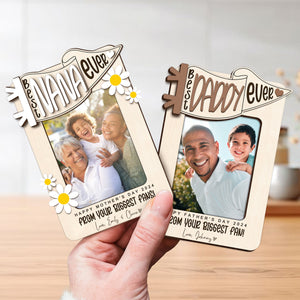 Custom Photo Car Visor Clip, Best Dad Ever Personalized Picture Frame, Dad Photo Magnet, Gift for Dad from Son, Drive Safe Gift, Papa Gift