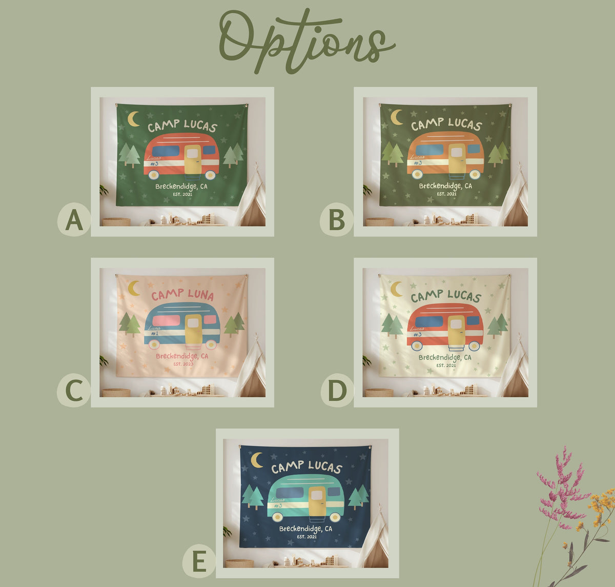 Camp Birthday Party Sign, One Happy Camper Banner, Camp Themed Birthday Decor, Custom Camp Birthday Banner, Wild One Birthday Decorations