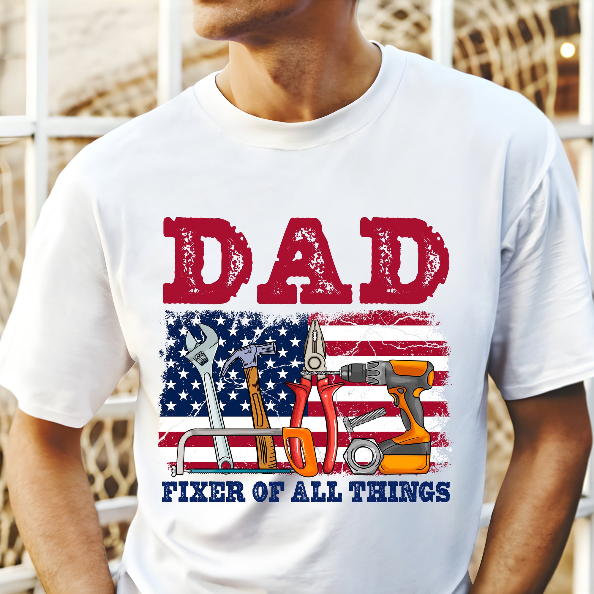 Fixer of All Things Dad , Father's Day, American Dad,Handyman Tools, Dad Shirt Design, Father's Day Gift, For Men
