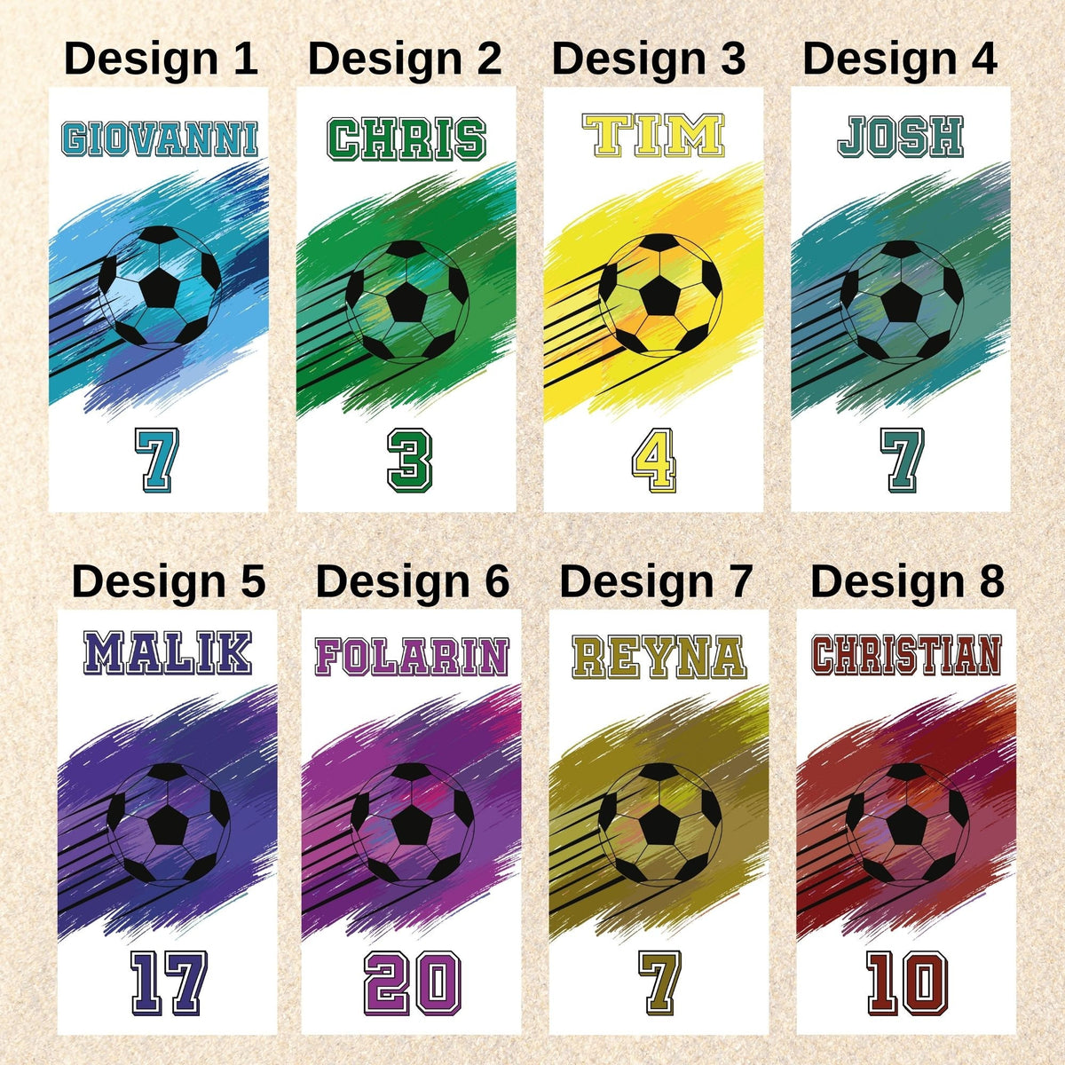 Custom Soccer Team Towel, Personalized Football Team Gift, Sport Beach Towel, Soccer Bath, Pool Towel, Soccer Player Gifts For Boys/Girls