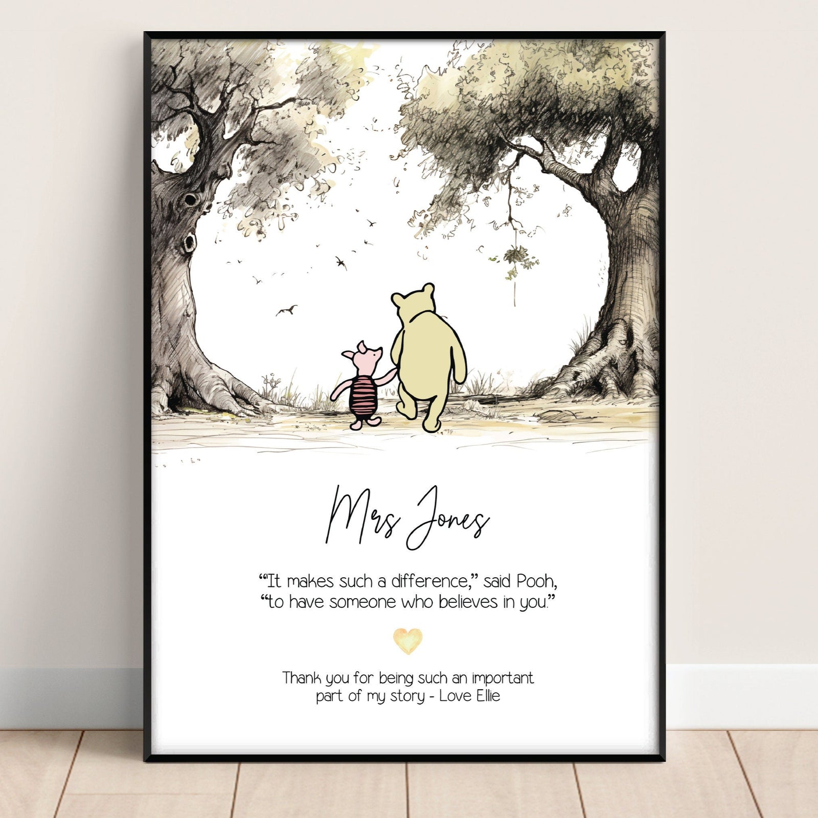 Personalised teacher canvas, teacher appreciation gift, teacher gift, thank you teacher, class of 2025, End of school year gift, class gift