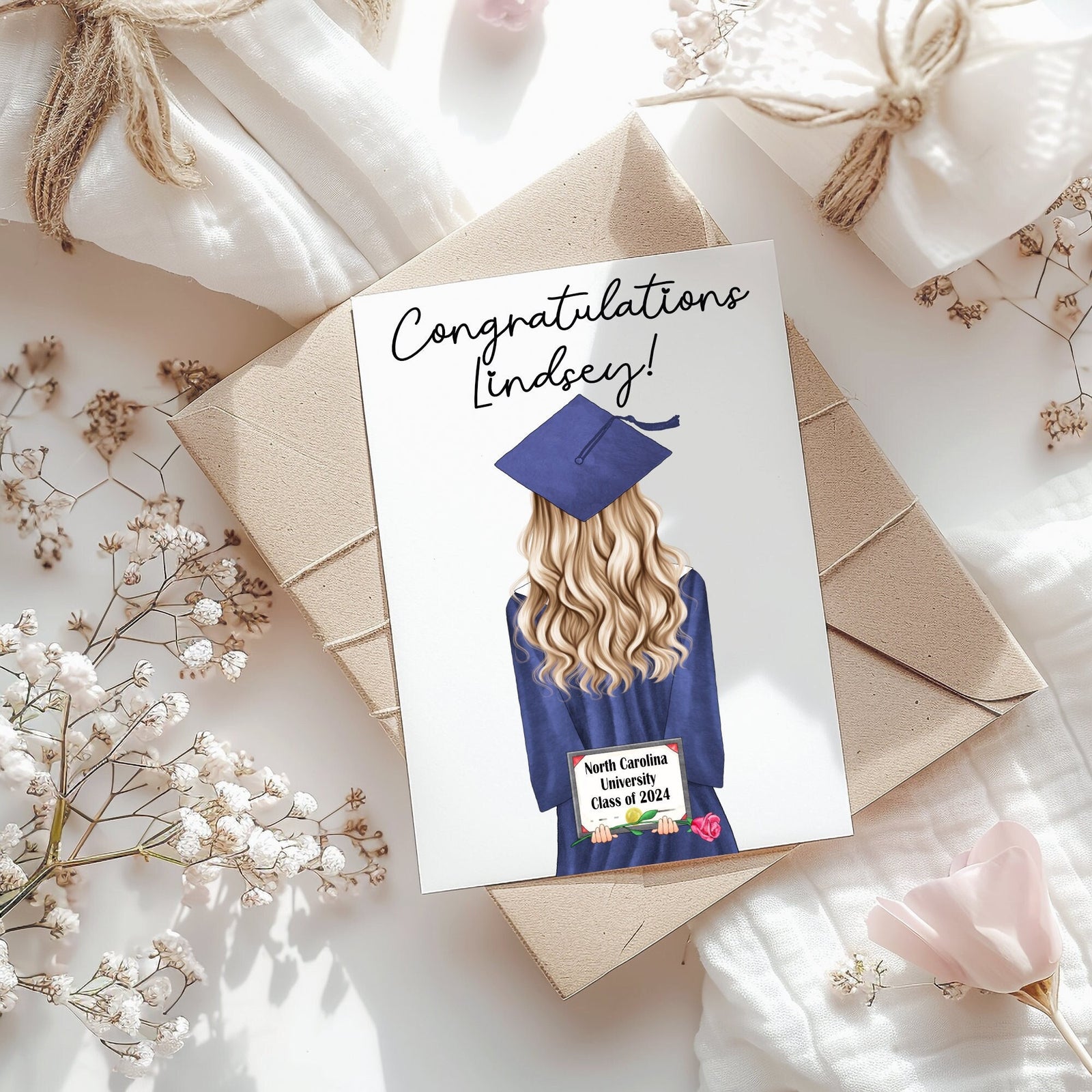 Graduation 2025 Senior Night Custom Card | Personalized Graduation Card | Greeting | Congrats | Congratulations Grad | Class of 2025 Card