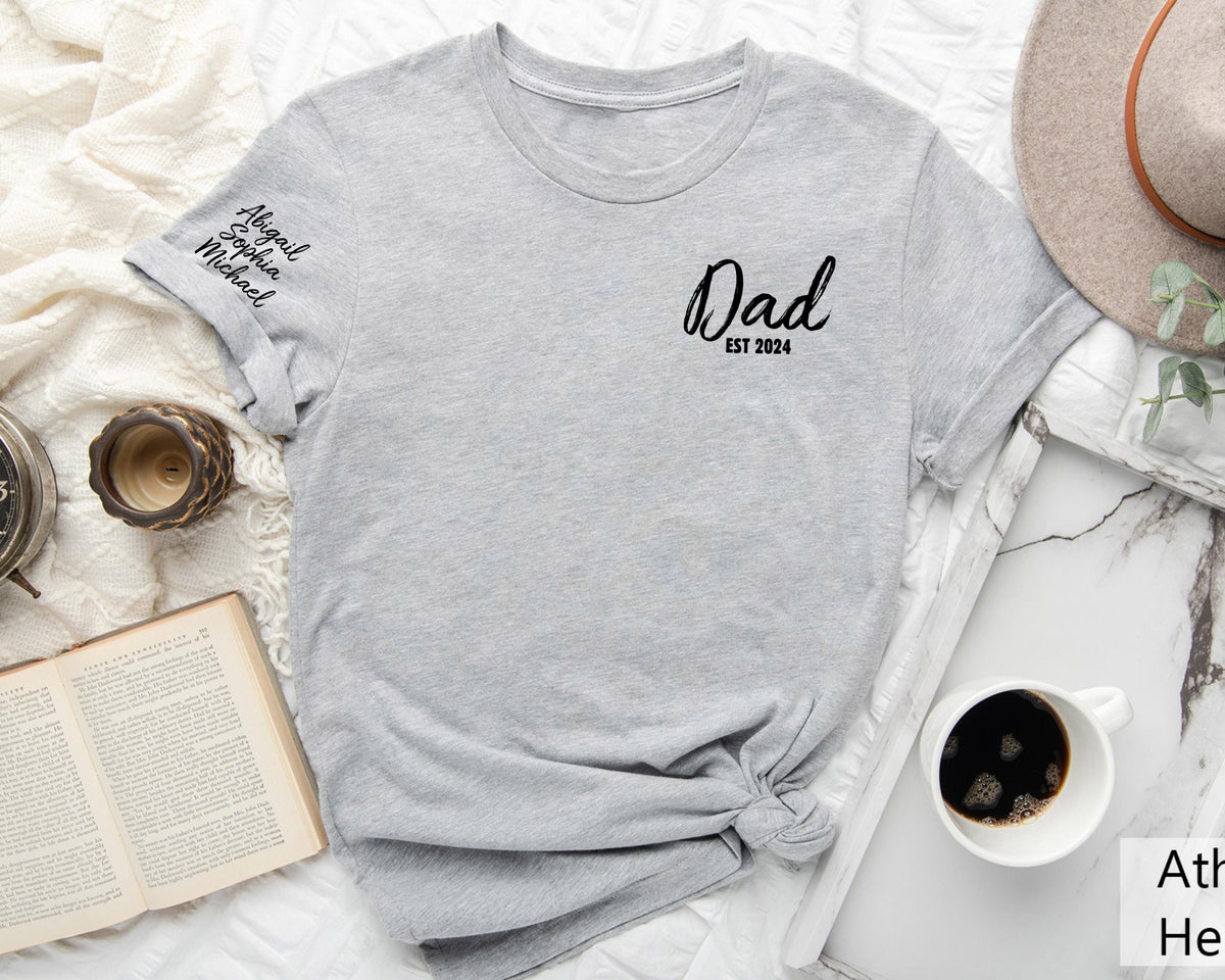 Personalized Dad Shirt With Kids Names. Dad Tshirt, Dad Shirt, Gift for Dad, Dad Tee, Dad with Kids Names.
