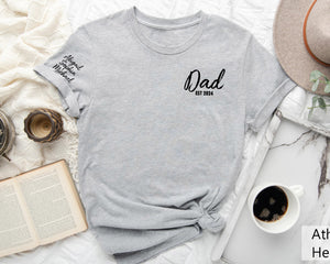 Personalized Dad Shirt With Kids Names. Dad Tshirt, Dad Shirt, Gift for Dad, Dad Tee, Dad with Kids Names.