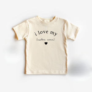 I Love My Custom Baby Onesie, Custom Name Baby Onesie, Custom Name Toddler T-Shirt, Personalized Gift