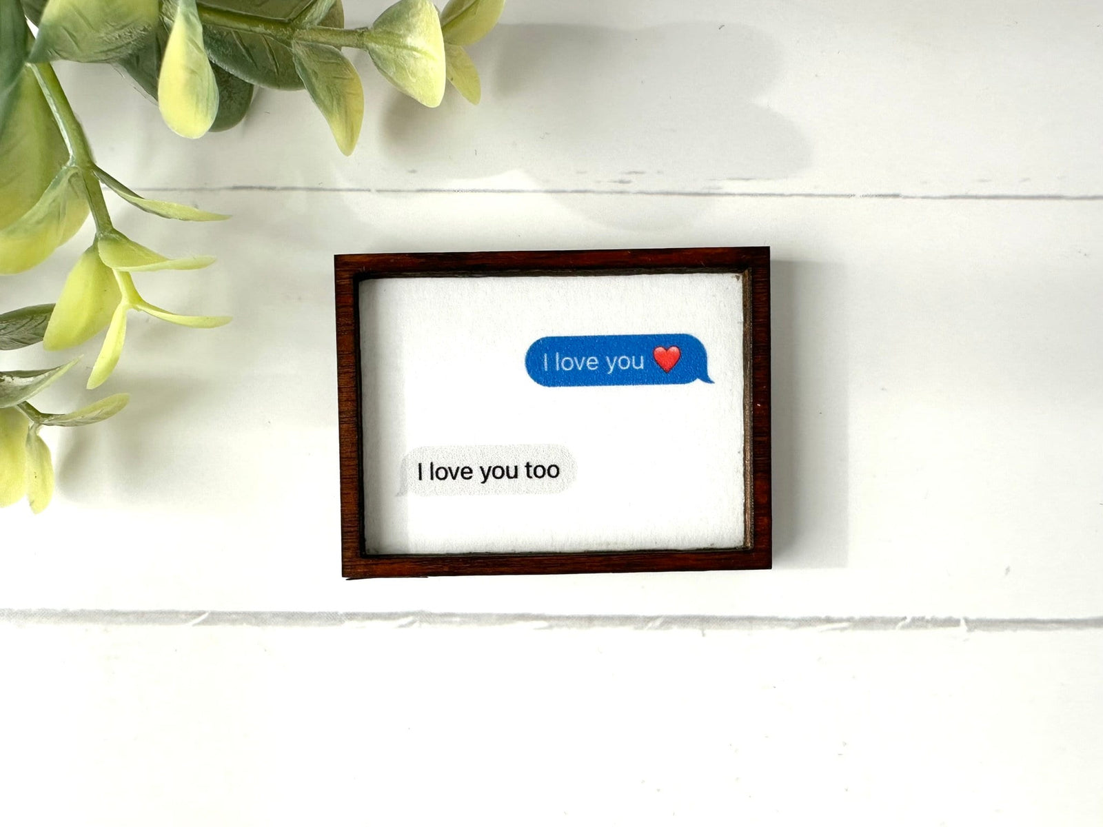 Custom Wood Framed Miniature Sign | Farmhouse Type | Tiered Tray D cor | Custom Text Message