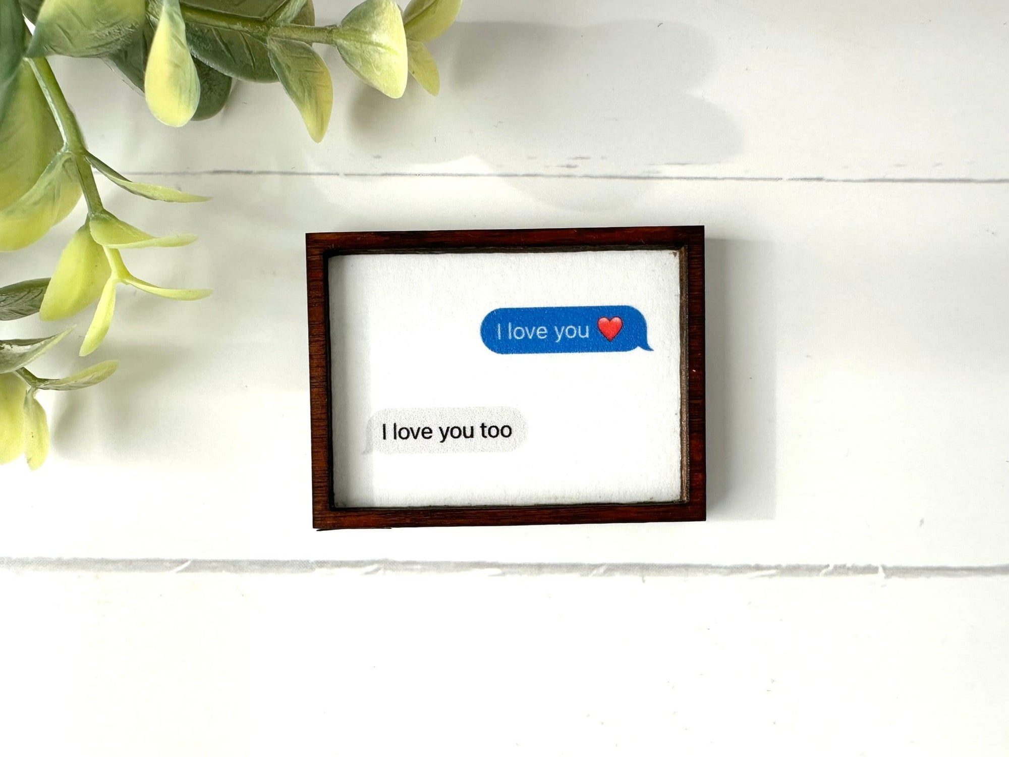 Custom Wood Framed Miniature Sign | Farmhouse Type | Tiered Tray D cor | Custom Text Message