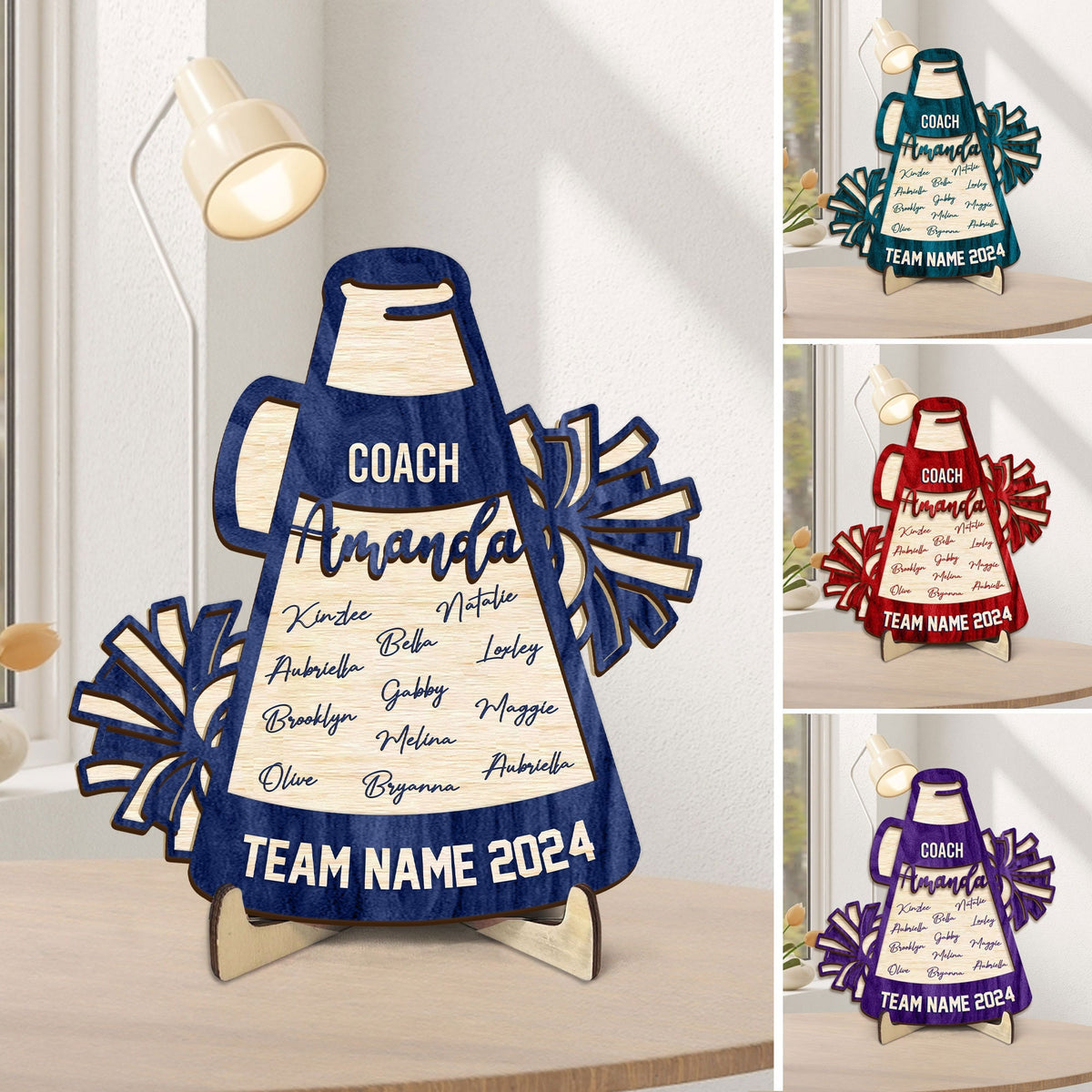 Personalized Cheerleading Wooden Plaque, Custom Name Wooden Sign, Cheer Wood Sign, Cheer Gift for Cheerleader, Daughter, Cheer Team