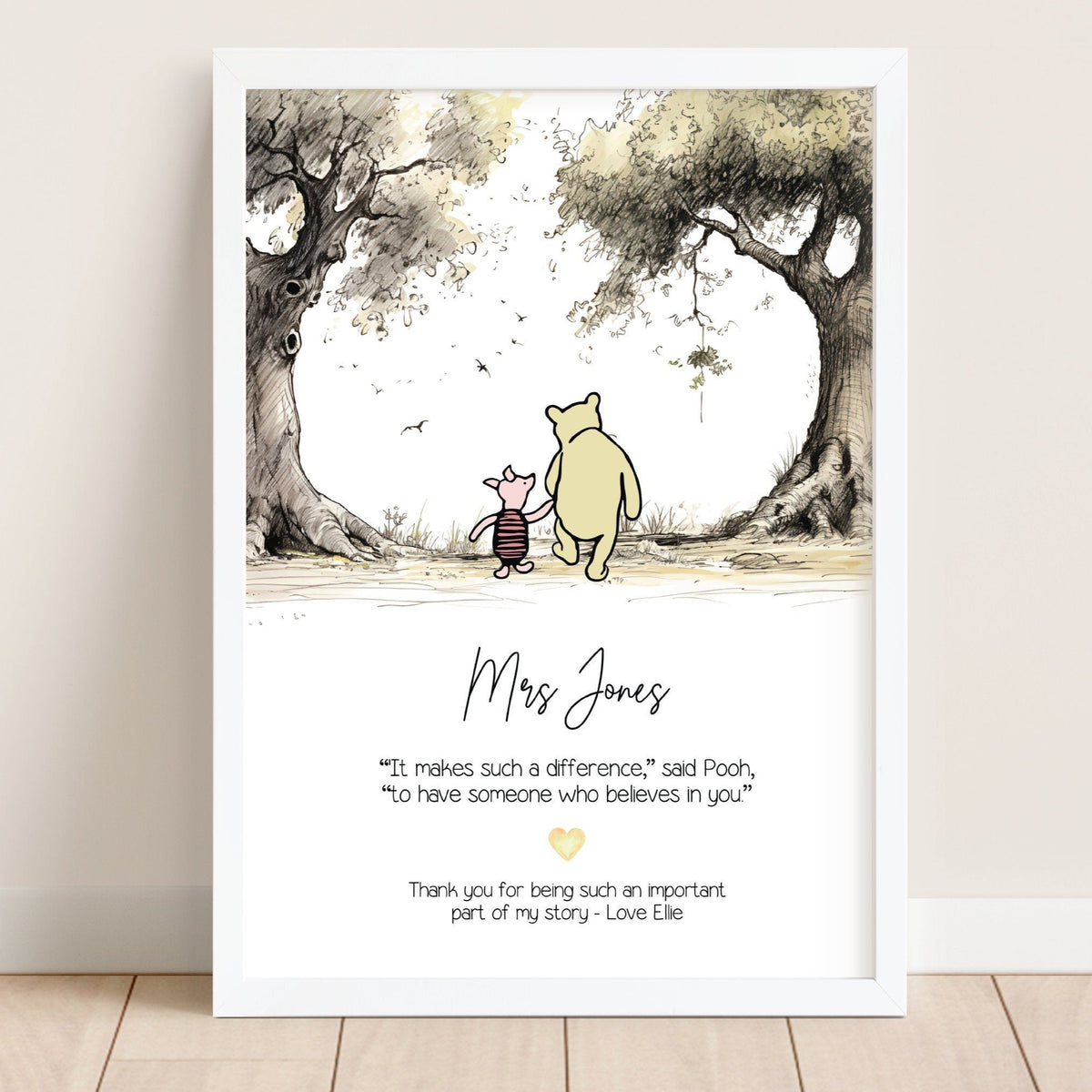 Personalised teacher canvas, teacher appreciation gift, teacher gift, thank you teacher, class of 2025, End of school year gift, class gift