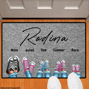 Personalized Family Gift | Personalized Gifts For Her | Gift For Women | Custom Door Mat | Gift For Mom Dad | Front Porch Decor | Door Mat