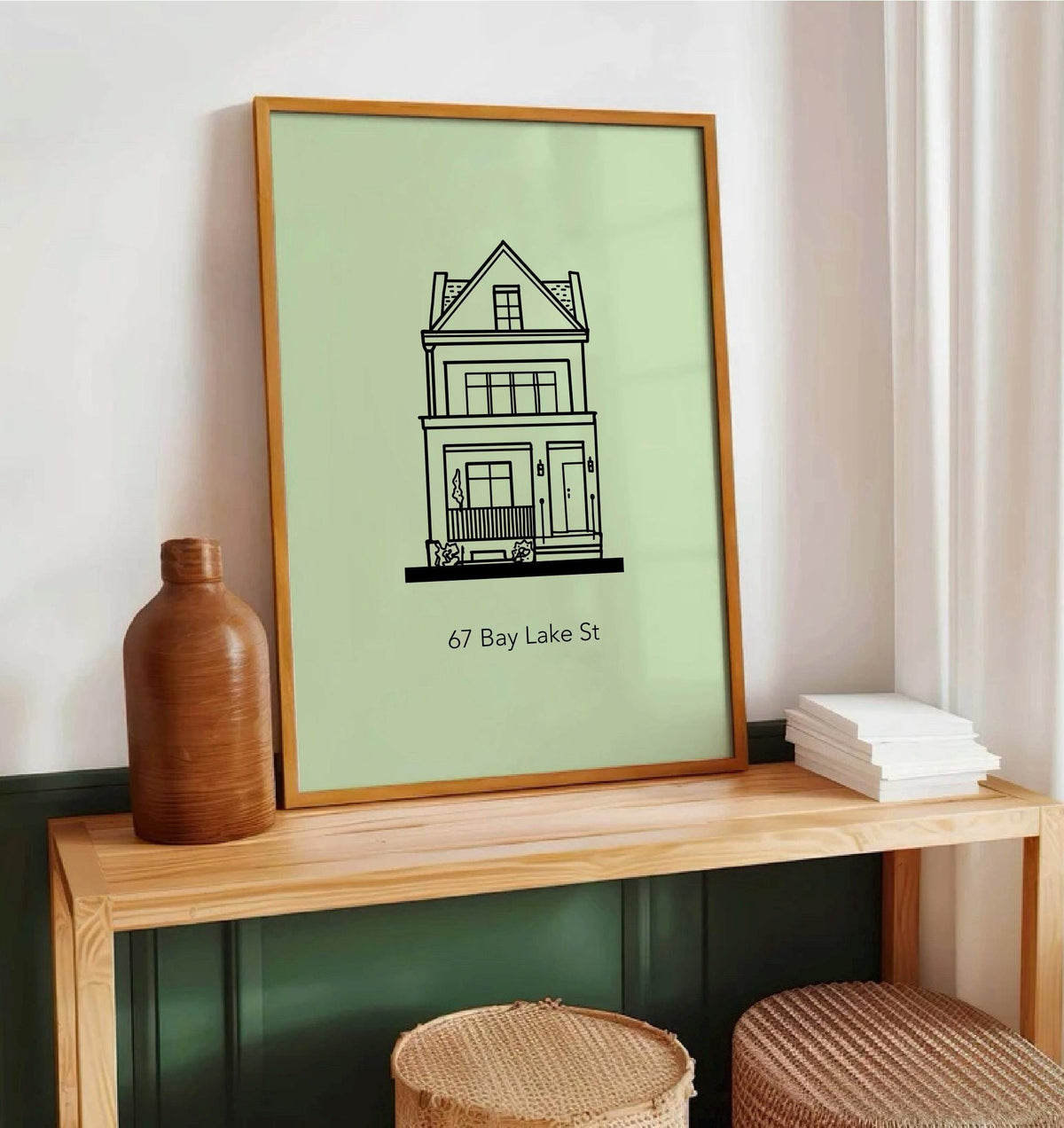 Custom House Illustration, Personalized House Portrait, House Line Art, New Home Gift, Building Sketch, Housewarming Gift Drawn Print