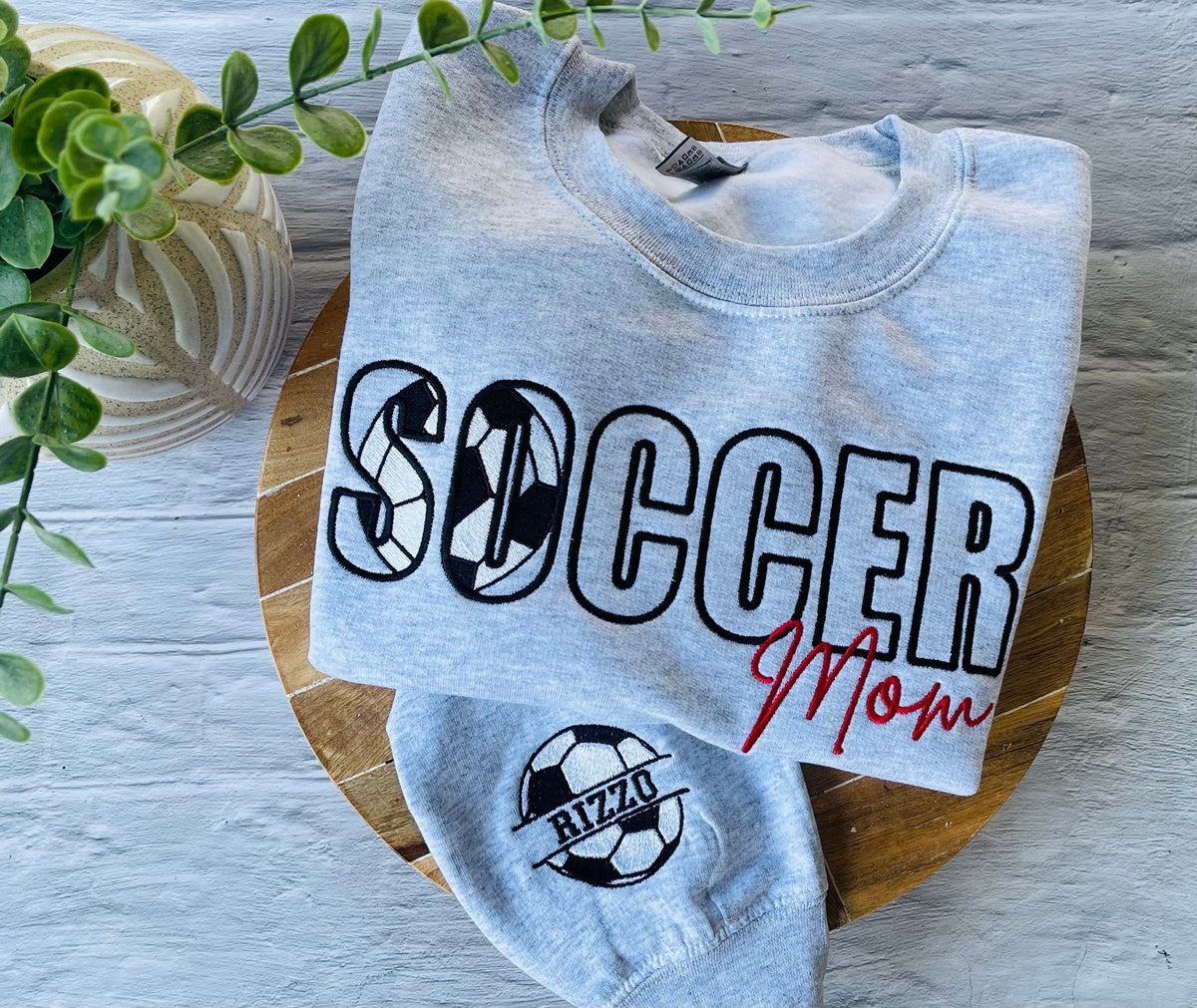 Soccer Mama Sweatshirt | Embroidered Mom Sweatshirt | Soccer Mom Shirt | Personalized Soccer Sweatshirt | Soccer Hoodie