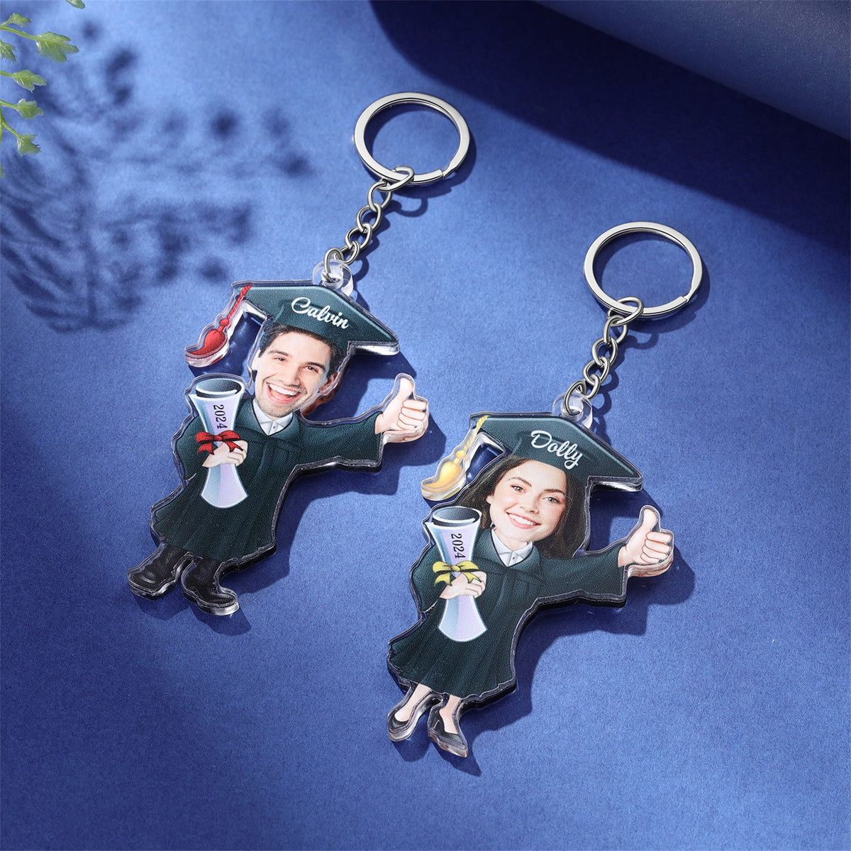 Personalized Graduation Photo Keychain,Acrylic Graduation Pendant,Graduation Gift for Her,Commemorative Keychain for Him