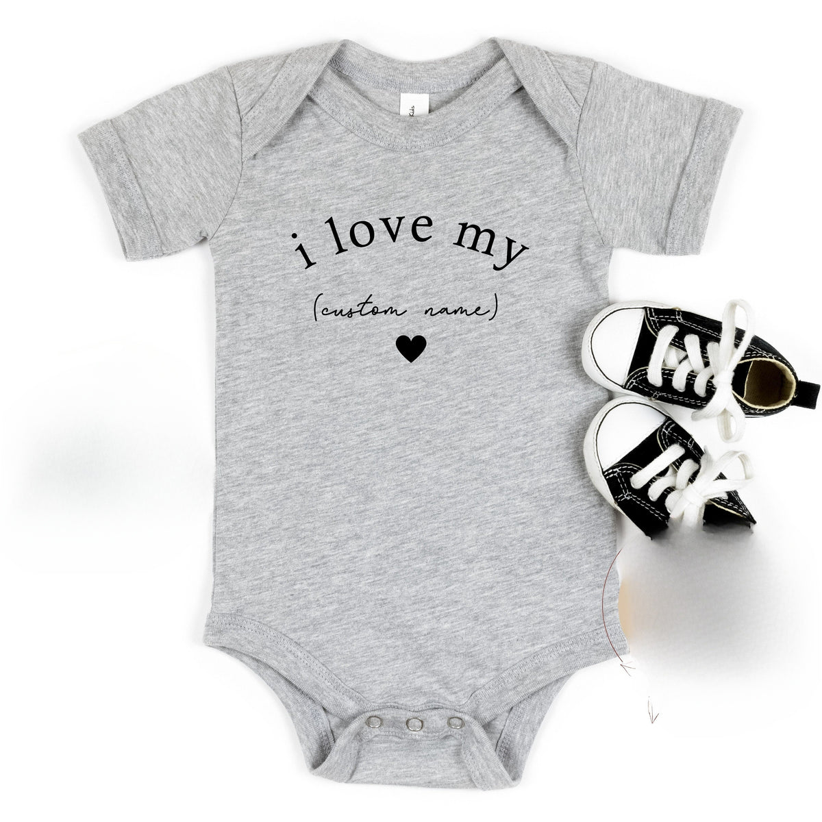 I Love My Custom Baby Onesie, Custom Name Baby Onesie, Custom Name Toddler T-Shirt, Personalized Gift