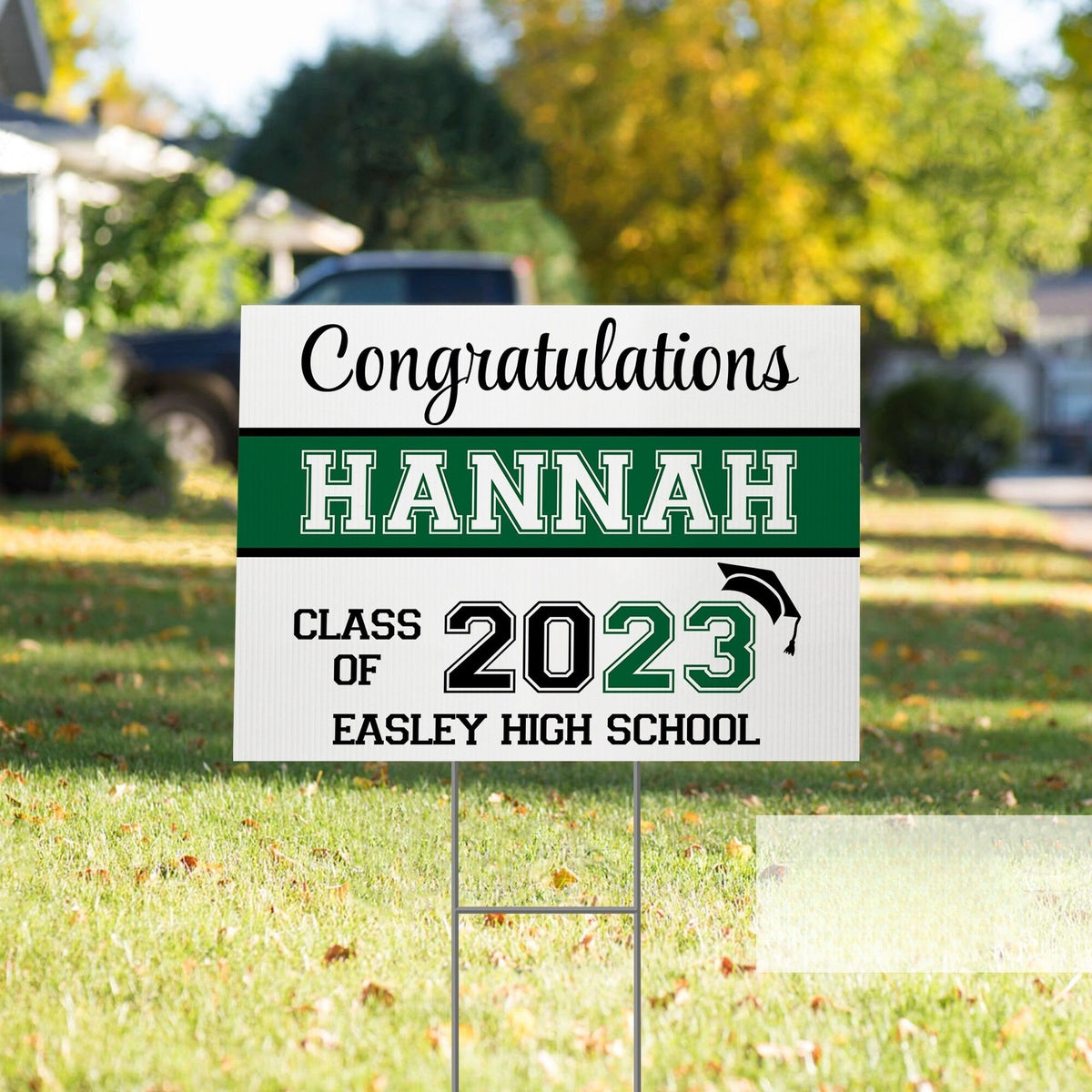 Graduation Announcement Coroplast Yard Sign, Personalized Outdoor High School College Graduation Signs, Custom Lawn Decorations, Class of 2025 Sign