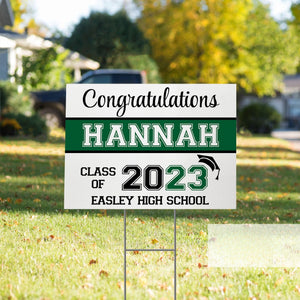 Graduation Announcement Coroplast Yard Sign, Personalized Outdoor High School College Graduation Signs, Custom Lawn Decorations, Class of 2025 Sign