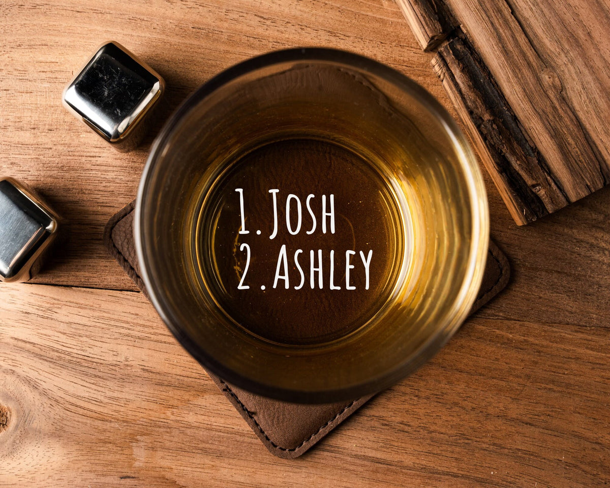 Personalized Dad's Reasons To Drink Whiskey Glass for Dad Gifts Dad Birthday Gifts for Dad Father's Day Gift from Daughter, Kids, Son