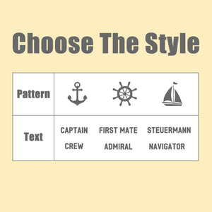 Personalized Anchor & Captain Embroidered Baseball Cap