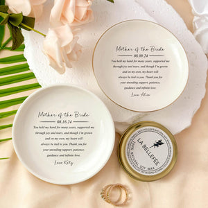 Bride Mom Gift for Mother of the Bride, Gift from Bride, Gift Form Daughter, Ring Dish Wedding Gift,To My Mother on My Wedding Day,Ring Dish