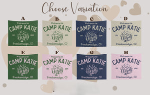 Custom Camp Bachelorette Party Photo Backdrop, Camp Birthday Party Banner, Bachelorette Party Banner, Vintage Camp Sign, Retro Camp Sign