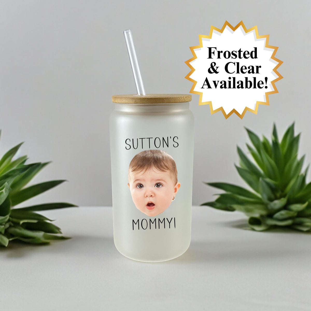 Custom Baby Face Photo Coffee Mug, Custom Baby Face Glass Can, Mug With Baby Face Picture, Kid's Face On Coffee Cup, Personalized Coffee Mug