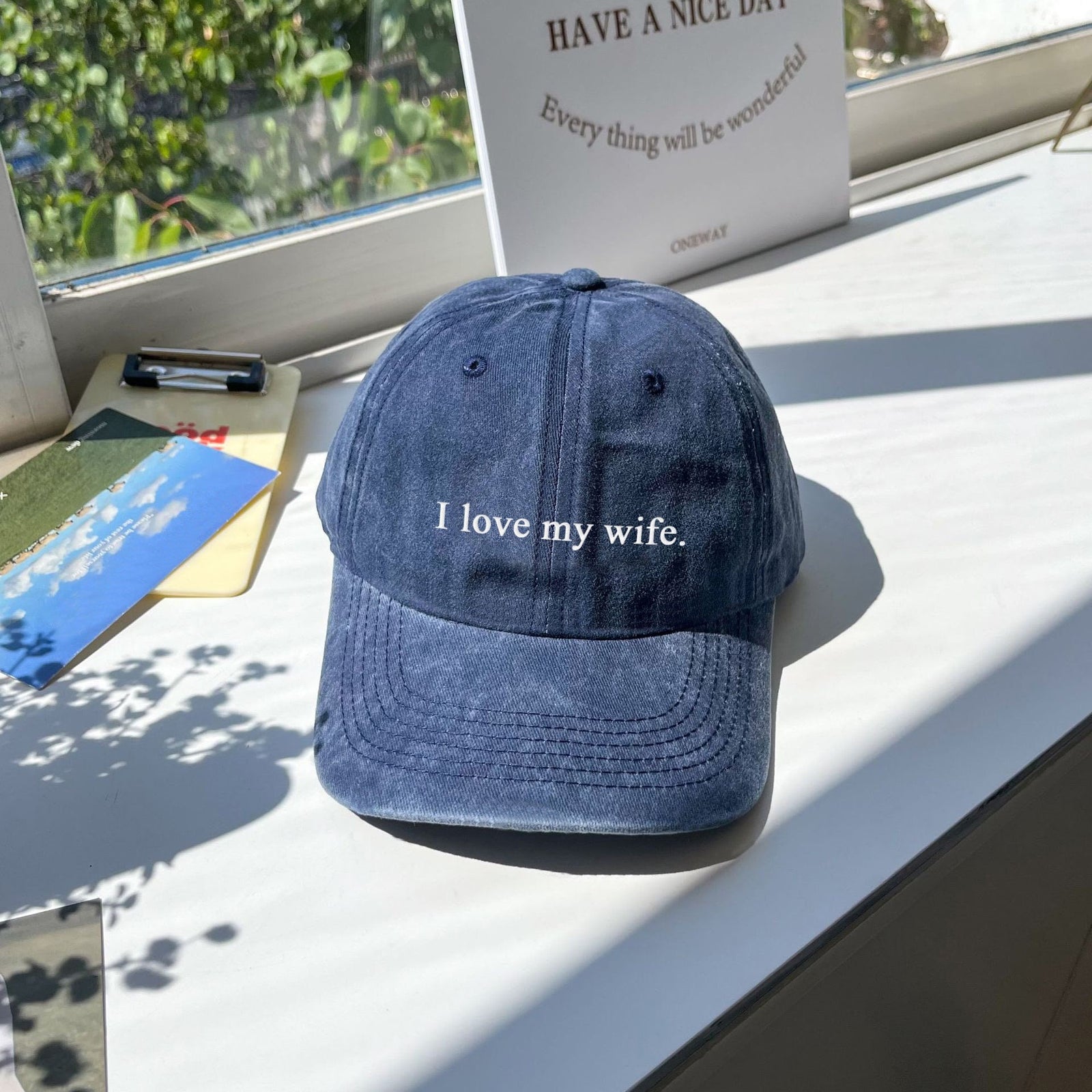 Embroidered Hat I love my wife hat Personalized Ball cap Mens Hat 90s Vintage Custom hat Dad Hat Gift for her Unisex Ball Cap