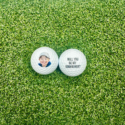 Custom Golf Balls | Personalized Gifts | Godfather Gifts | Godfather Proposal | Golf Gift | Groomsmen Gifts | Officiant Proposal