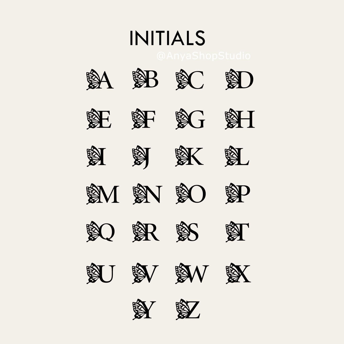 Initial Butterfly Necklace, Custom Letter Necklace, Personalized Christmas Gift for her, Birthday Gift