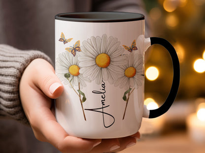 Daisy Mug, Daisy Gifts, Daisy Flower Cup, Daisy Flower Coffee Mug, Daisy Coffee , Daisy Gifts For Her, Daisy Gifts Women, april birth flower
