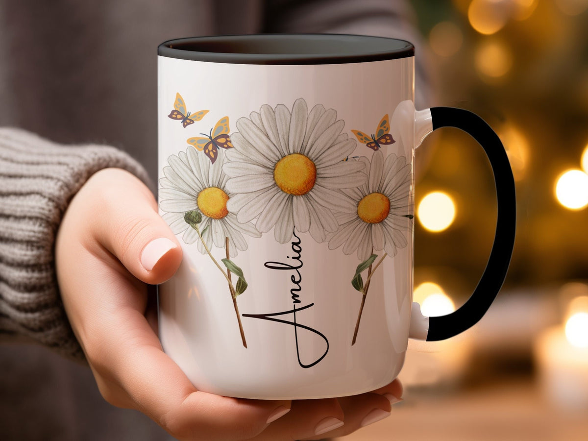 Daisy Mug, Daisy Gifts, Daisy Flower Cup, Daisy Flower Coffee Mug, Daisy Coffee , Daisy Gifts For Her, Daisy Gifts Women, april birth flower