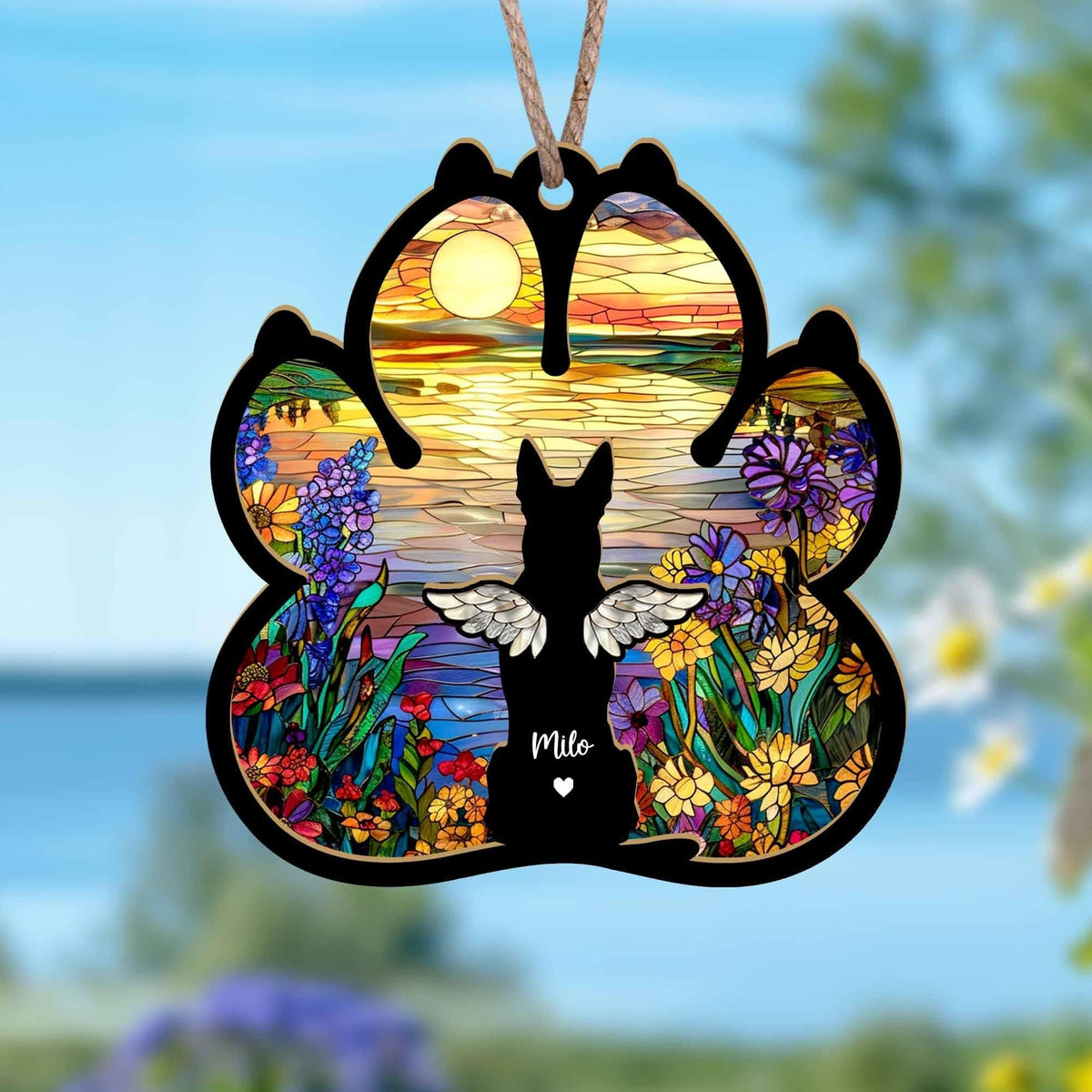 Personalized Dog Loss Sympathy Gift, Custom Dog Memorial Suncatcher, Pet Memorial Gift, Loss of Dog Gift, Dog Remembrance Gift il_fullxfull.6208585611_j57n.jpg