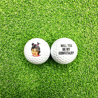 Custom Golf Balls | Personalized Gifts | Godfather Gifts | Godfather Proposal | Golf Gift | Groomsmen Gifts | Officiant Proposal