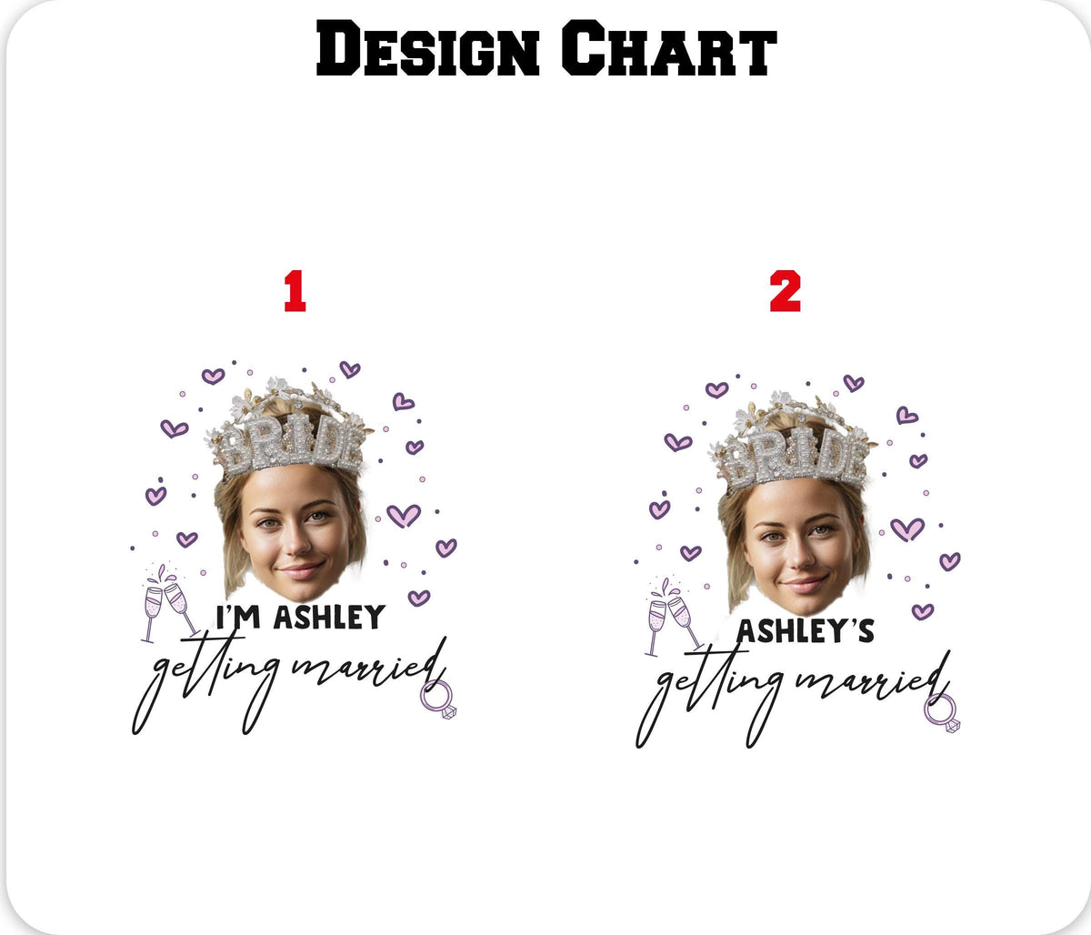 Custom Bachelorette Party Face Shirt, Custom Photo Shirts, Bride Shirts, Matching Bridal Party Tshirts, Bridesmaid Shirts, Girls Trip Shirts