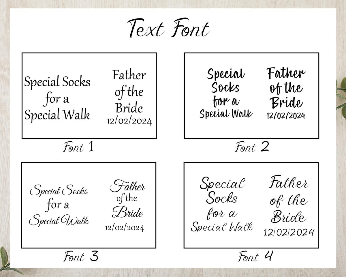 Father of the Bride Socks, Special Socks for a Special Walk Socks, Wedding Party Socks, Father of the Bride Gift, Brides Father Gift