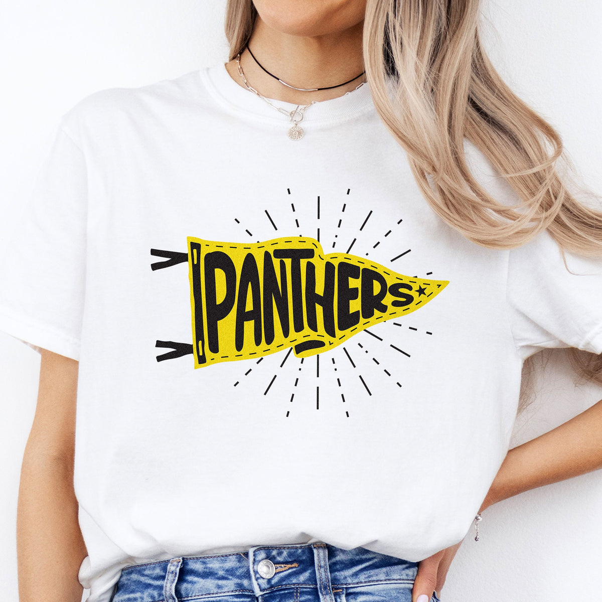 Custom Mascot Pennants Flag Shirt, Pennant Mascot Shirt, School Spirit Shirt, Matching Team Tee, Homecoming Pennant Color, Custom Colors