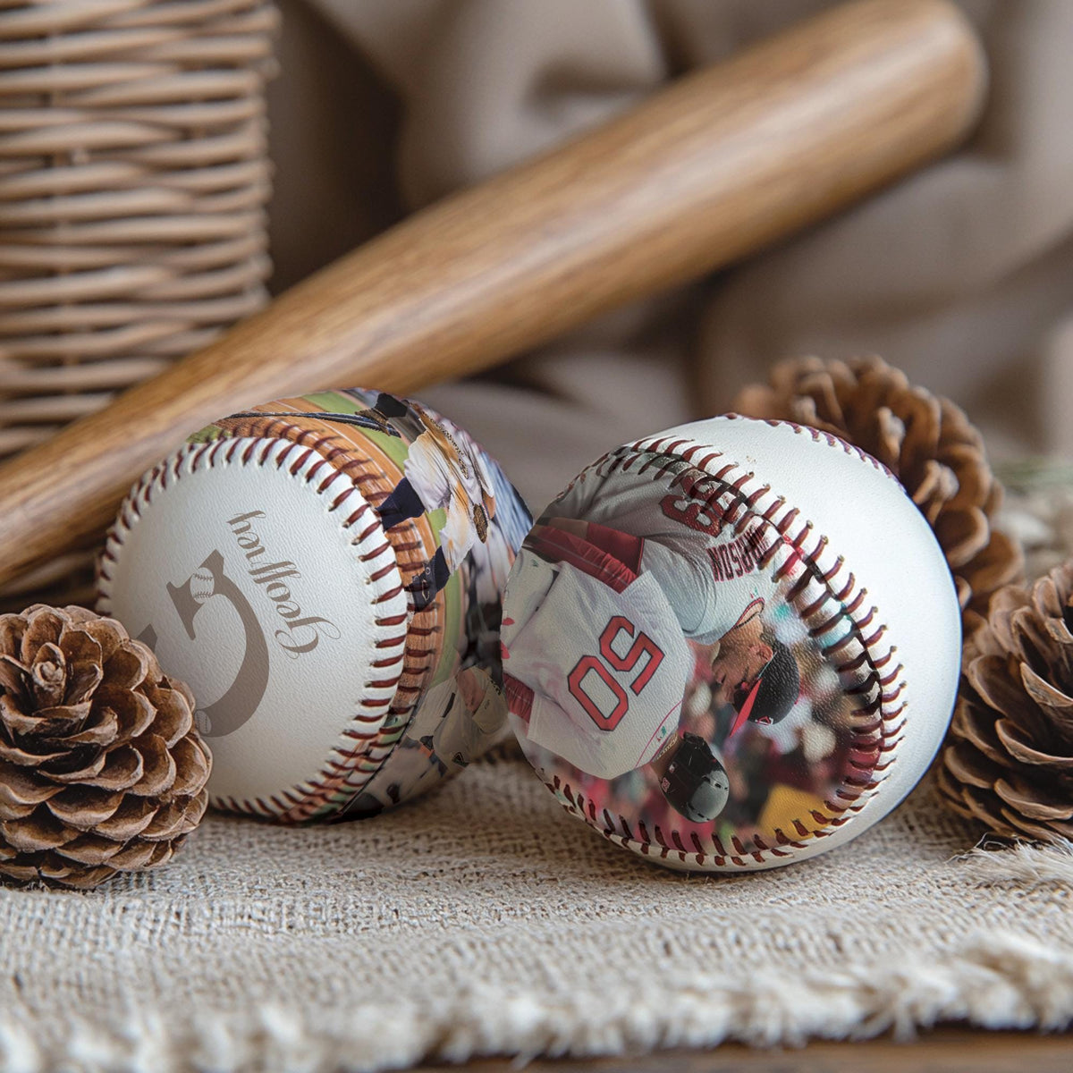 Custom photos and name baseball, Gift For Baseball Player, Personalized Team Balls, Gift from Coach