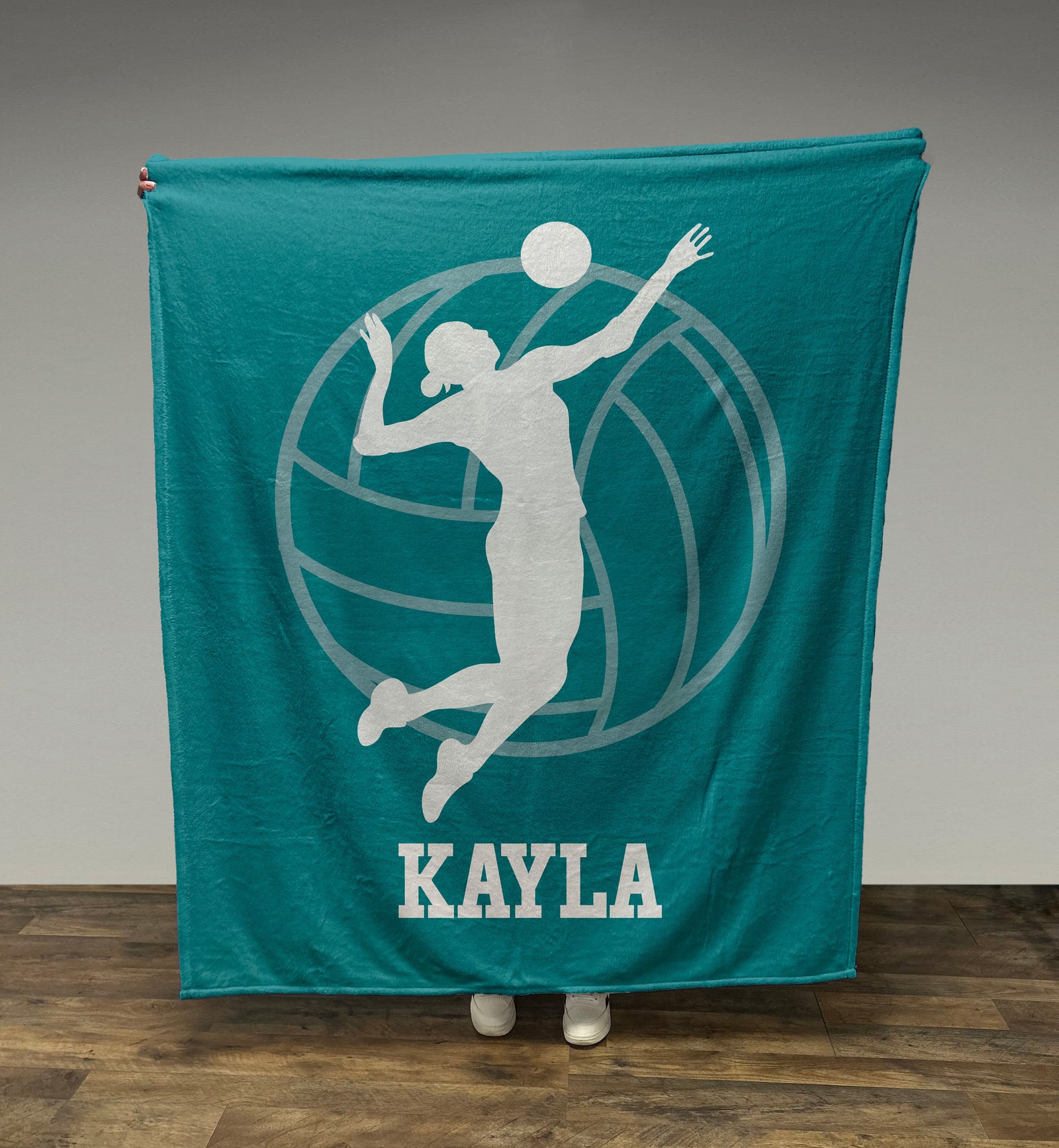 Custom Girls Volleyball Blanket, Custom Name Blanket, Volleyball Blanket, Sports Blanket, Team Gift, Volleyball